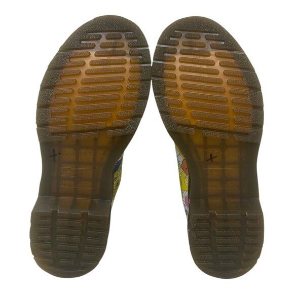 Rare Dr. Martens Pascal 1460 Floral Daisy Butterfly Print Leather Combat Boots 7 - Picture 9 of 14